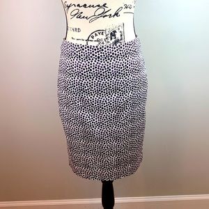 Pencil Skirt Polka Dot Print J. Crew No. 2